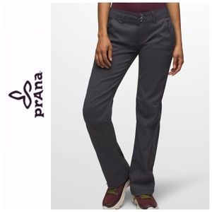 Prana Halle II Pant Convertible Roll Up Outdoor Utility Hiking Coal Gray 14
